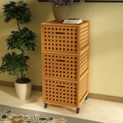 vidaXL Bathroom Cabinet Solid Walnut Wood 41x41x93 cm