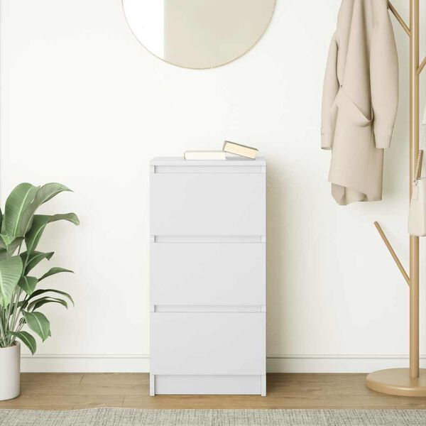 vidaXL Sideboard White 37.5x35x76 cm Engineered Wood