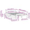 vidaXL Bed frame without Mattress 120x200 cm Solid Wood Pine