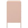 vidaXL Bedside Cabinets 2 pcs Pink 36x39x68 cm Steel