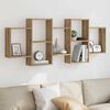 vidaXL Wall Shelf Artisian Oak 159x18x65 cm Engineered Wood