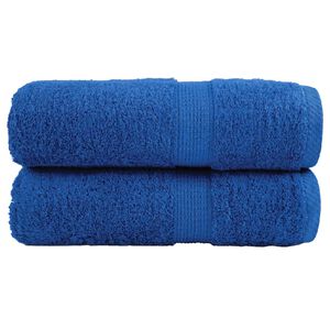 vidaXL Premium Wash Towels "SOLUND" 2 pcs Blue 30x30 cm 600 gsm