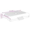 vidaXL Footrest Black 46x34.5x11 cm