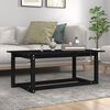 vidaXL Coffee Table Black 110x55x45 cm Solid Wood Pine