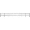 vidaXL Garden Fence with Hoop Top Steel 1172x120 cm Black