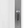 vidaXL Front Door White PVC
