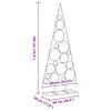 vidaXL Metal Christmas Tree for Decoration Black 180 cm
