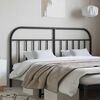 vidaXL Metal Headboard Black 160 cm