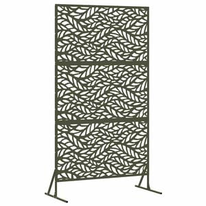 vidaXL Privacy Screen 100 x 50 x 180 cm Steel Olive Green