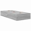 vidaXL Storage Bed Frame Grey Sonoma 80 x 200 cm Engineered Wood