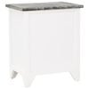 vidaXL Nightstand 2 pcs with 2 Drawers Grey and White
