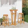 vidaXL Garden Bar Table Ø60x105 cm Solid Wood Acacia
