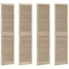 vidaXL Cabinet Door 4 pcs Natural 201 x 2.1 x 49.5 cm Solid Pine Wood