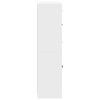 vidaXL Bookcase with Doors White 136x37x142 cm Engineered Wood
