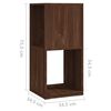 vidaXL Rotating Cabinet Brown Oak 34.5x34.5x75.5 cm Engineered Wood