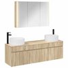 vidaXL Bathroom Cabinet Set 4 pcs Sonoma Oak Engineered Wood