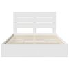 vidaXL Storage Bed with Headboard White 160 x 200 cm Engineered Wood
