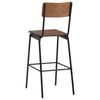 vidaXL Bar Chairs 4 pcs Solid Plywood Steel