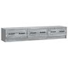 vidaXL TV Cabinet Grey Sonoma 147 x 34.5 x 27 cm Engineered Wood