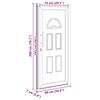vidaXL Front Door White 88x200 cm