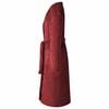vidaXL Bathrobe without Hood Bordeaux Red L Flannel