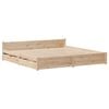 vidaXL Bed Frame without Mattress 180x200 cm Super King Solid Wood Pine