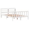 vidaXL Bed Frame without Mattress White 140x200 cm Solid Wood Pine