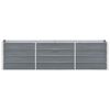vidaXL Garden Raised Bed Galvanised Steel 240x40x45 cm Grey