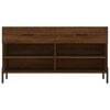 vidaXL Shoe Bench Brown Oak 102x35x55 cm Engineered Wood