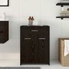 vidaXL Bathroom Cabinet Black Oak 60 x 33 x 80 cm Engineered Wood