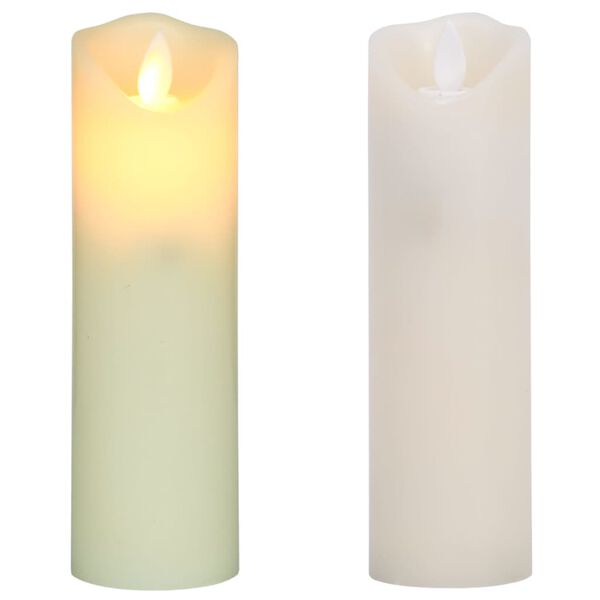 vidaXL 5 Piece Electric LED Candle Set with Remote Control Warm White