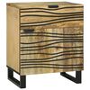 vidaXL Bedside Cabinet Brown 50 x 33 x 60 cm Solid Acacia wood