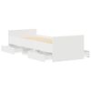vidaXL Bed Frame without Mattress White 90x200 cm
