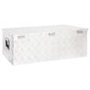 vidaXL Storage Box Silver 90x47x33.5 cm Aluminium