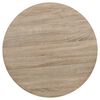 vidaXL Bistro Table MDF and Steel Round 80x75 cm Oak Colour