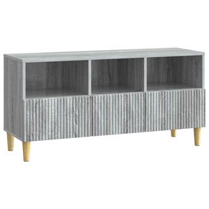 vidaXL TV Cabinet Grey Sonoma 102 x 34.5 x 50 cm Engineered Wood