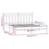 vidaXL Bed Frame without Mattress Solid Wood 140x200 cm (810017+814094)