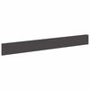 vidaXL Lawn Edging 30 pcs 100 x 12 cm Steel Black
