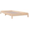 vidaXL Stack Bed without Mattress 90x190 cm Single Solid Wood Pine
