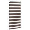 vidaXL Zebra blind 60.9x120 cm Fabric Width 56.7 cm coffee