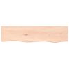 vidaXL Wall Shelf 80x20x2 cm Untreated Solid Wood Oak