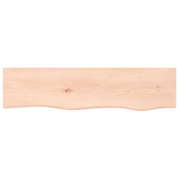 vidaXL Wall Shelf 80x20x2 cm Untreated Solid Wood Oak