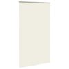 vidaXL Roller Blind Blackout Off White 125x230 cm Fabric Width 121.6 cm Polyester