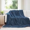 vidaXL Throw Blankets 6 pcs Navy Blue 270 x 240 cm Fleece