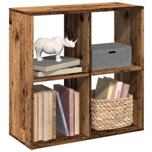 vidaXL Room Divider Bookcase Old Wood 69,5x29x69,5 cm Engineered Wood
