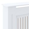 vidaXL MDF Radiator Cover White 205 cm