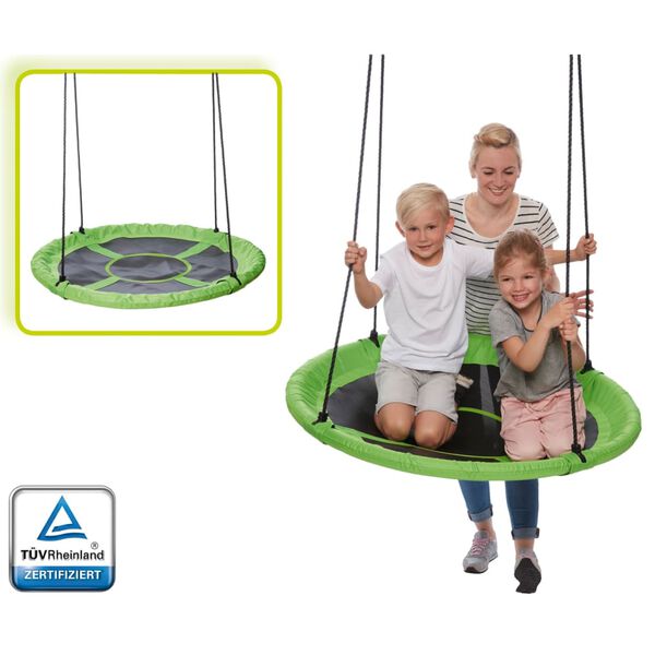 Happy People Kids Swing Seat 110cm Green and Black