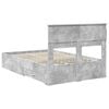 vidaXL Bed Frame Concrete Grey 120 x 200 cm Engineered Wood