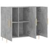 vidaXL Sideboard Concrete Grey 90x34x80 cm Engineered Wood