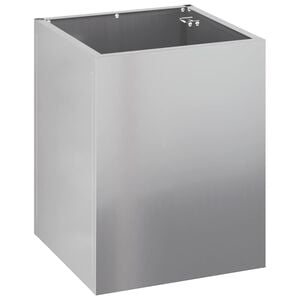 vidaXL Garden Planter Galvanised Steel 32 x 32 x 40 cm